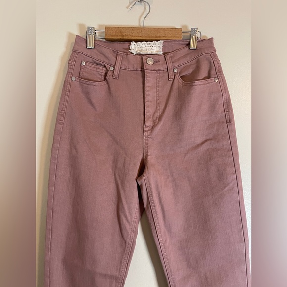 Altar'd State Womens Jeans Sz 27/5 Dusty Rose High Rise Denim Bottoms - Picture 4 of 11